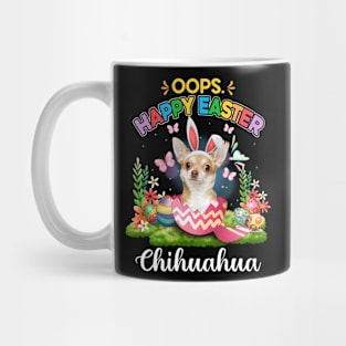 Bunny Chihuahua Oops Happy Easter Eggs 2024, Easter Dog Mug